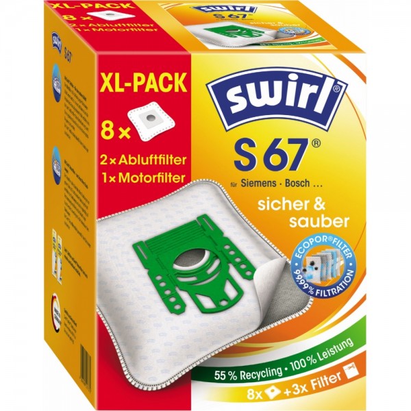 swirl S 67 XL - Staubsaugerbeutel - weis #324386