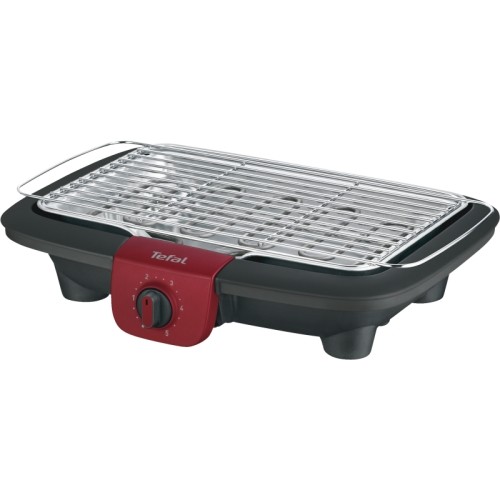 Tefal BG90E5 EASYGRILL Schwarz-Rot Barbe #97568