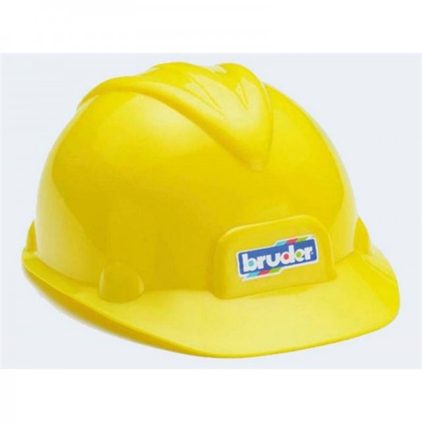 Bruder Baustellen-Spielhelm Helm für Kinder Bauhelm aus Kunststoff