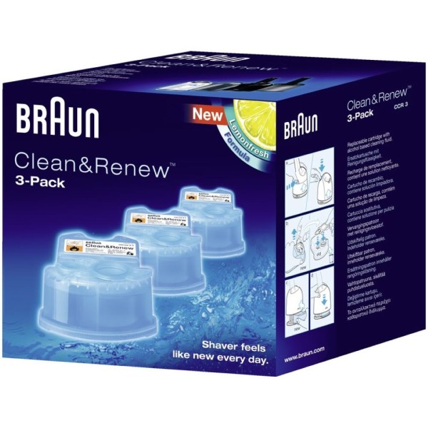 Braun CCR3 3er Pack - Reinigungs-Kartusc #360040