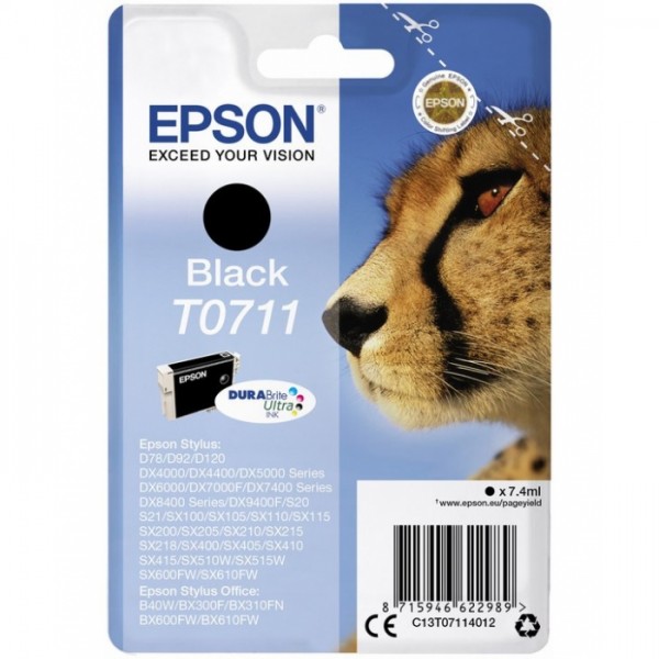 Epson T0711 BK 07 Schwarz Original Tinte #1131731_1