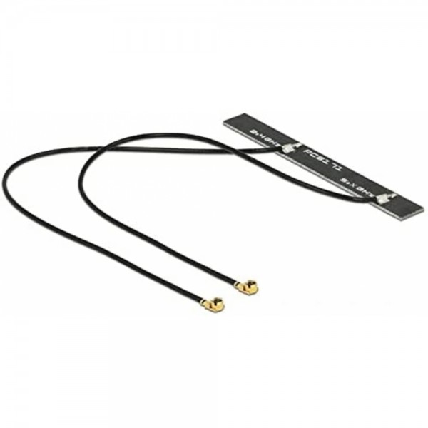 Delock 89631 - WLAN Doppelantenne - schw #325320