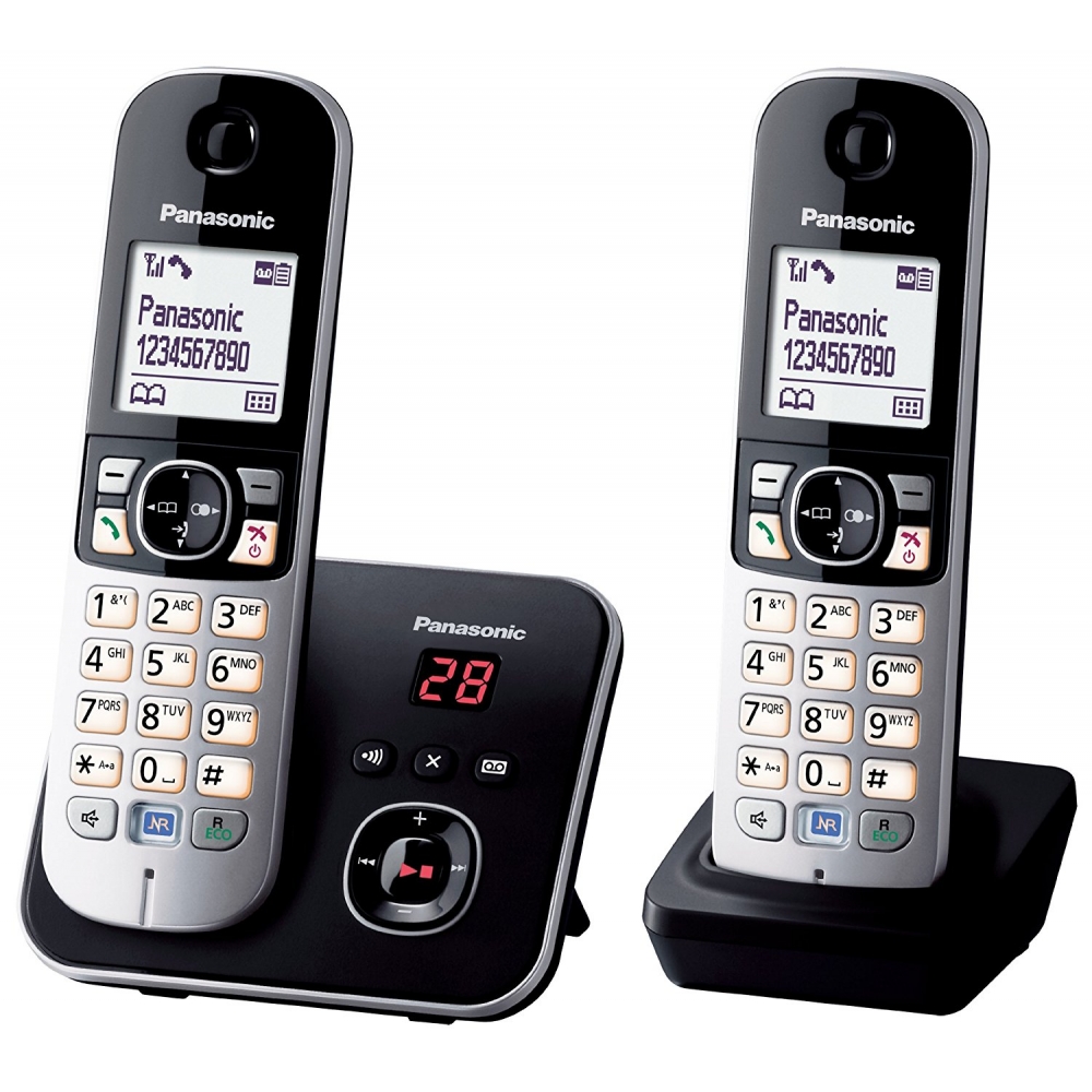 Panasonic 國際牌】DECT 節能數位無線電話-極致黑(KX-TG6812) - momo購物網- 好評推薦-2025年2月