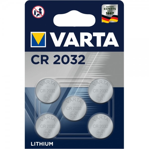 Varta CR2032 5er Blister Knopfzelle Lith #160950