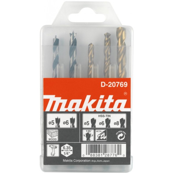 Makita D-20769 5-teilig - Bohrerset - gr #342091