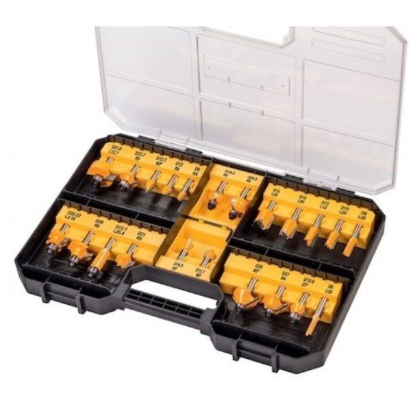 DeWalt DT90017-QZ Fraeser-Set - 22-teili #504038