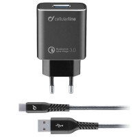 Cellularline Qualcomm - USB Charger Kit #366388 Cellularline Qualcomm - USB Charger Kit #366388