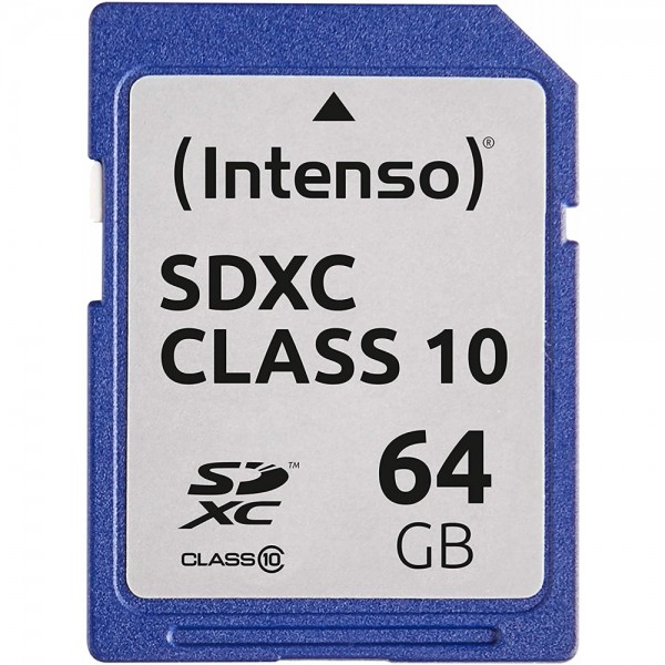 Intenso SD Card 64GB Class 10 SDXC Speic #285950