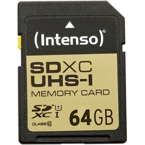 Intenso SD Card 64GB UHS-I SDXC Speicher #0817183_1