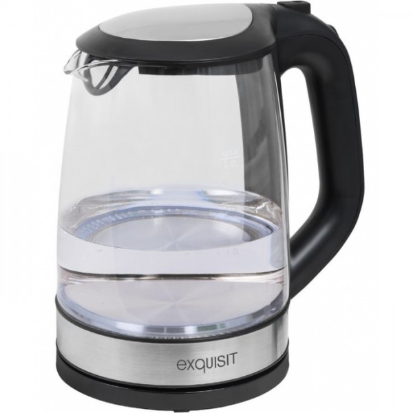 Exquisit WK 3501 swg Schwarz-Glas Kleing #67103