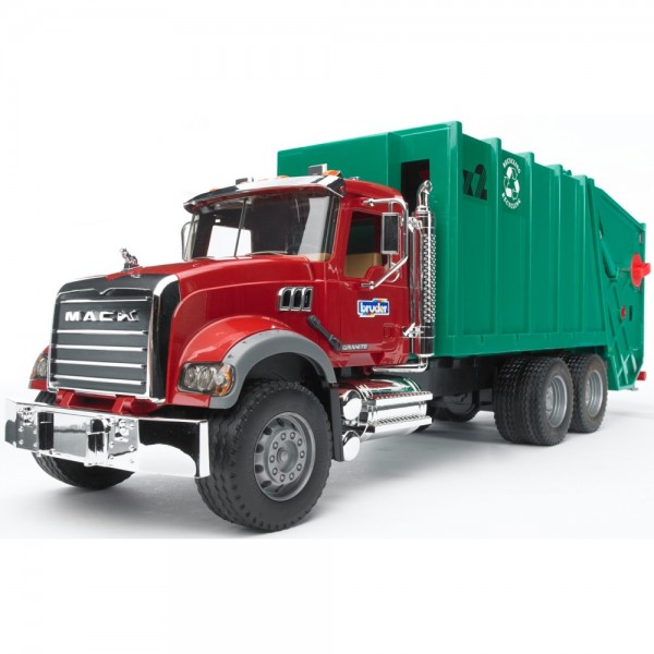 Bruder MACK Granite Muell-LKW (rubinrot- #148032