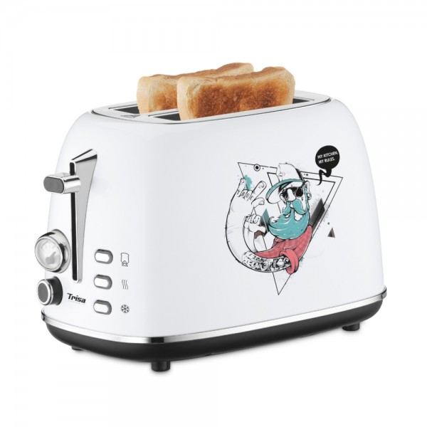 Trisa Street Art - Toaster - schwarz/wei #284643