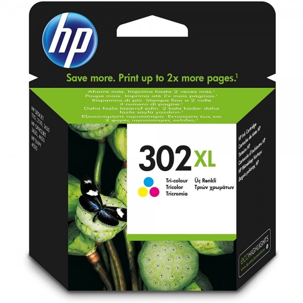 HP 302XL - Druckerpatrone - cyan/magenta #273896