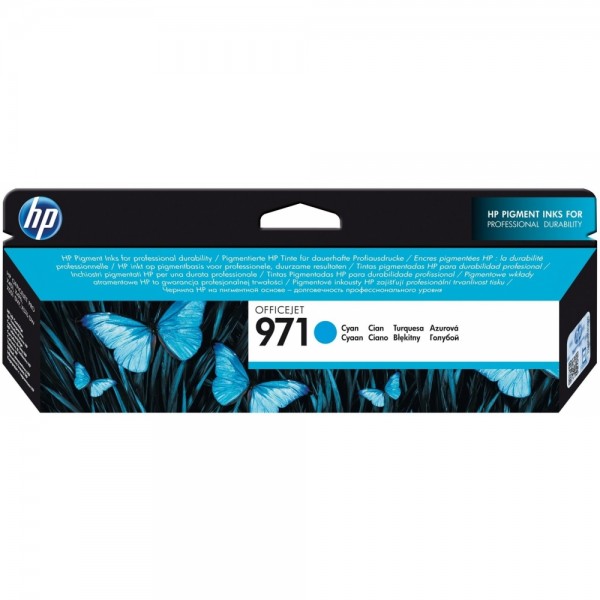 HP Nr. 971 Tintenpatrone, cyan, 24,5 ml, #217040