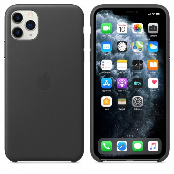 APPLE iPhone 11 Pro Max Leder Case Schwa #102483