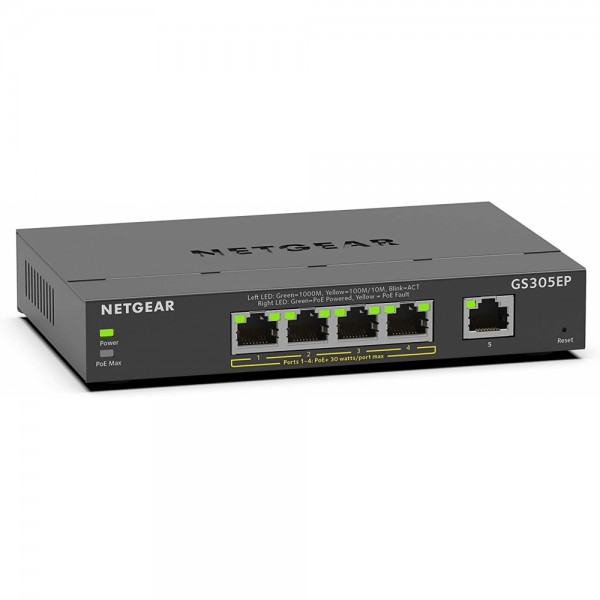 Netgear GS305EP 5-Port Gb Eth PoE+ Smart #306356