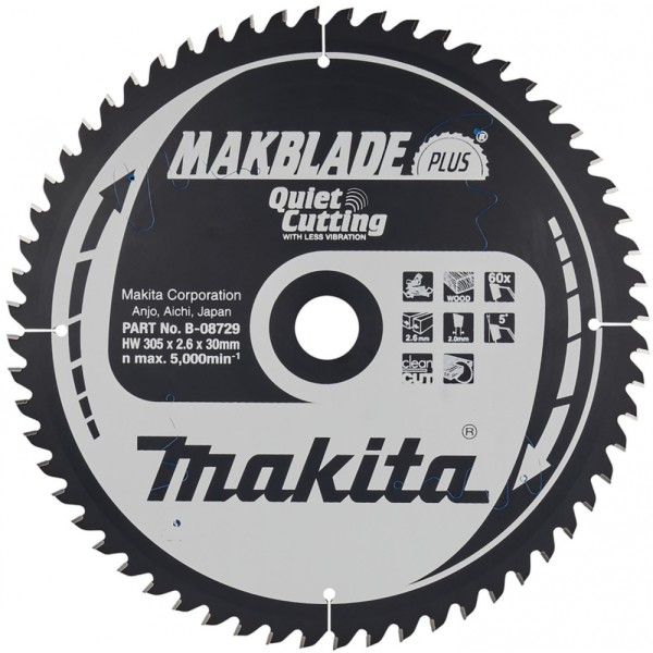 Makita B-08729 MAKBLADE PLUS 305 X 30 60 #354947