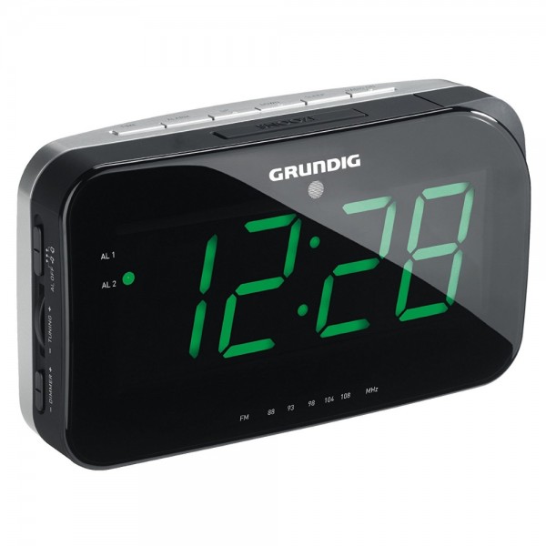 GRUNDIG SONOCLOCK 490 SILBER SCHWARZ UHR #0670346_1