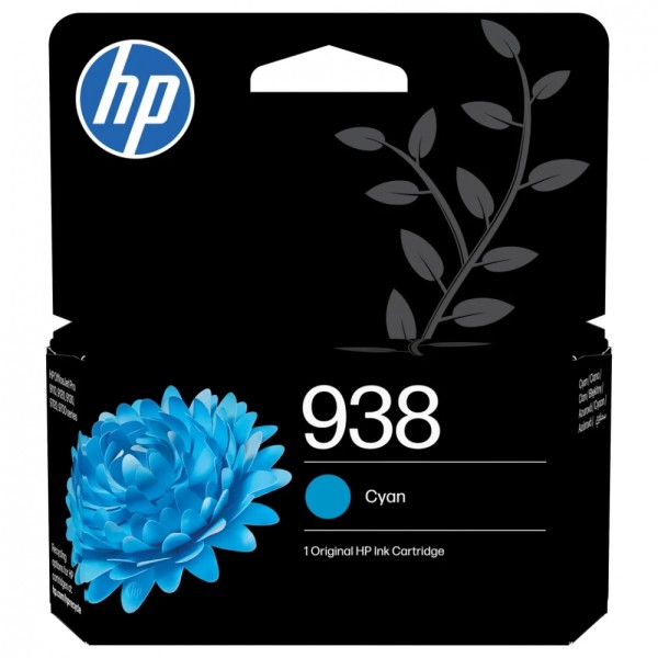 HP 938 Cyan Original Ink Cartridge - Ori #717767