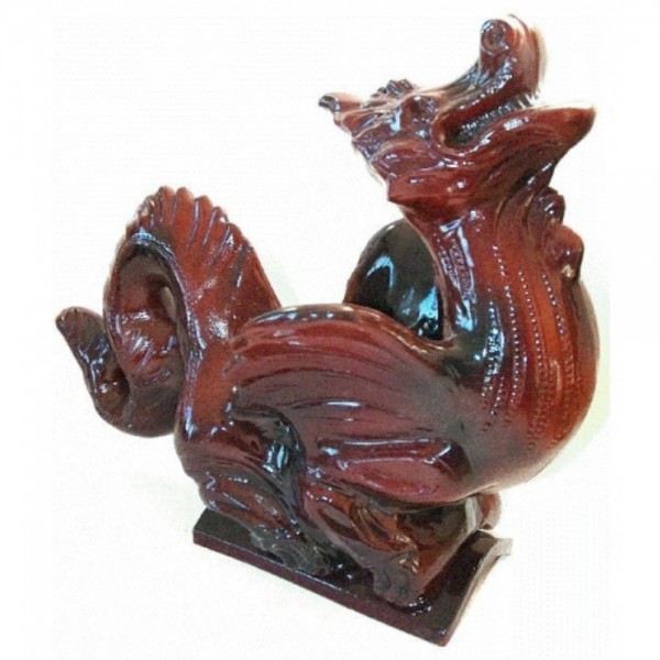 Firstfigur Firstdrache Rot Dachschmuck #238875