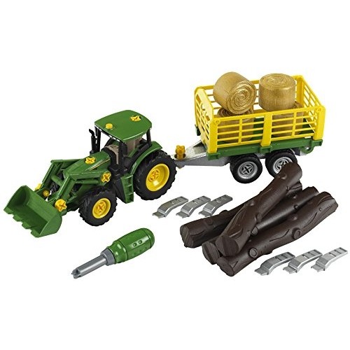 Klein John Deere Traktor mit Holz- und H #600K3906_1