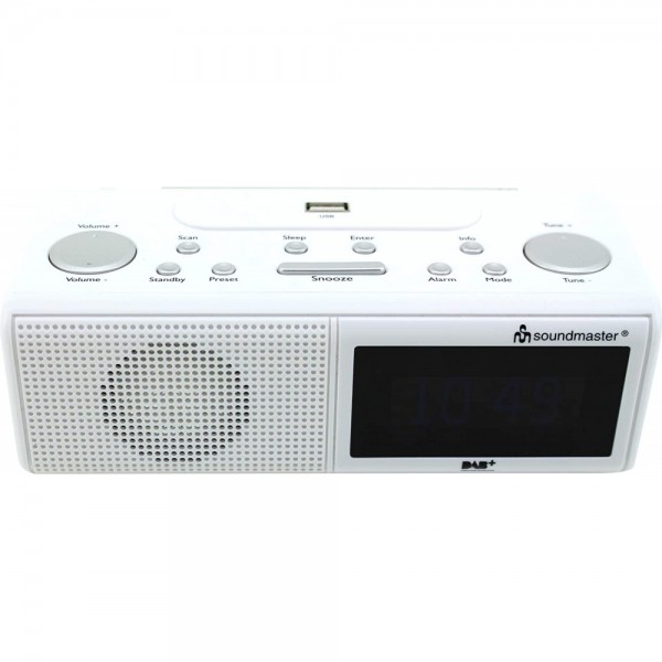 Soundmaster UR8350WE Uhrenradio weiss Sn #144031