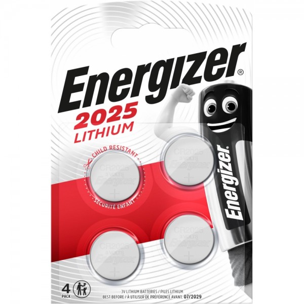 Energizer CR2025 Knopfzelle 4er Blister #153390