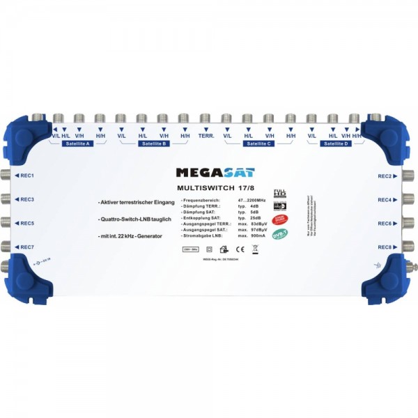 Megasat Multiswitch 17/8 - Multischalter #254781