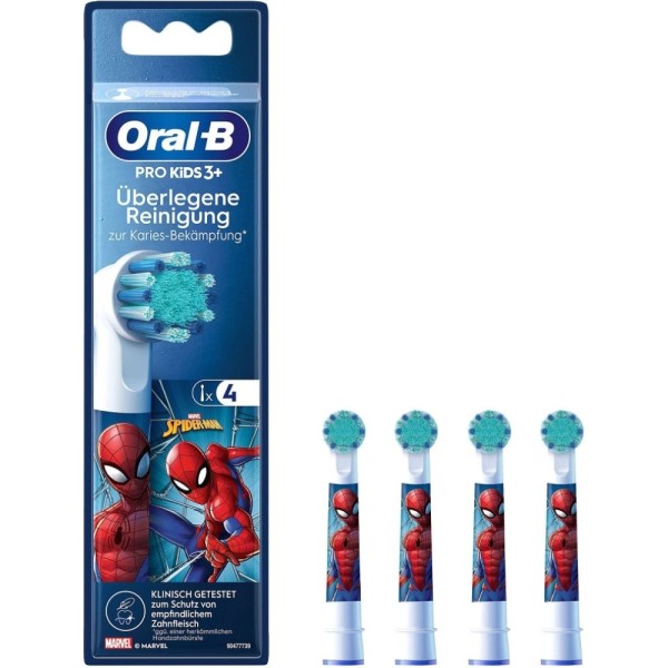 Oral-B Kids Spiderman 4er - Aufsteckbuer #342226