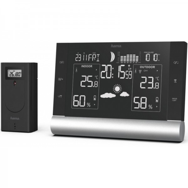 Hama 186418 WETTERSTATION BLACK LINE PLU #225854