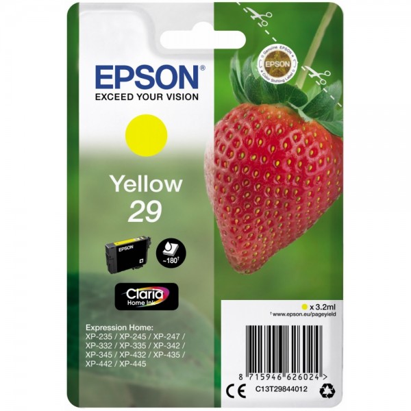 Epson 29 Claria Home Tintenpatrone gelb #157508