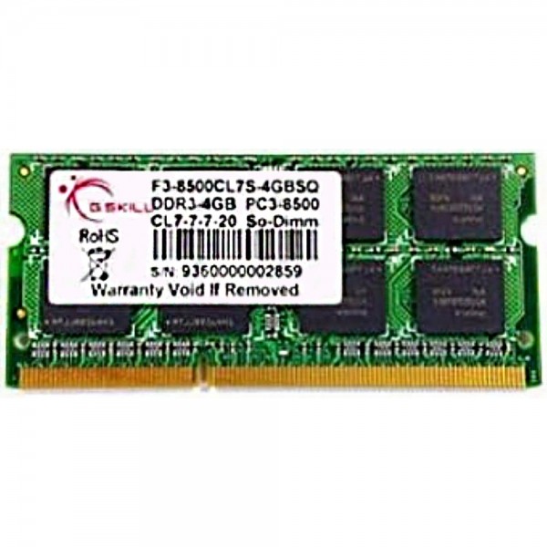 G.Skill SO-DIMM 4 GB DDR3-1066 - Arbeits #334346