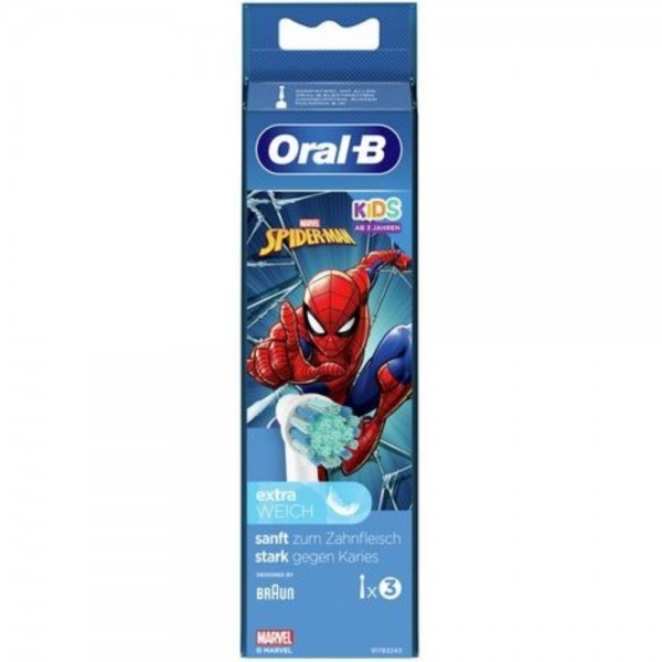 Oral-B Spiderman 3er Set - Aufsteckbuers #261720