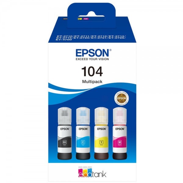 Epson 104 EcoTank Multipack Cyan Magenta #185643