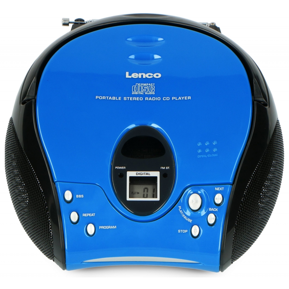 Lenco SCD-24 - CD/Radio-System - blau/schwarz | Price-Guard