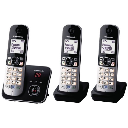 Panasonic KX-TG6823GB Schwarz DECT Schnurlostelefo #771382_1