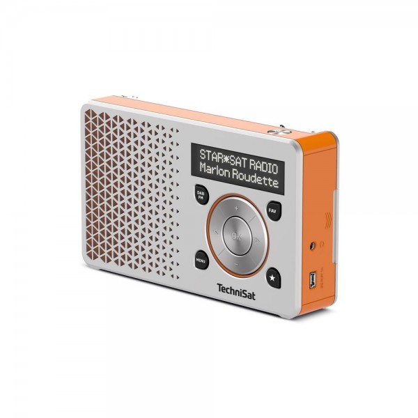 TechniSat Digitradio 1, silber/orange #93815