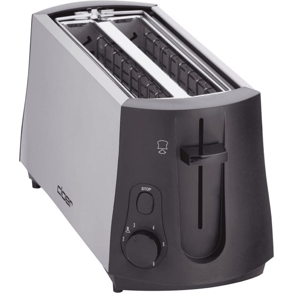 Cloer Toaster 3710 silber/schwarz f. 4 S #182602