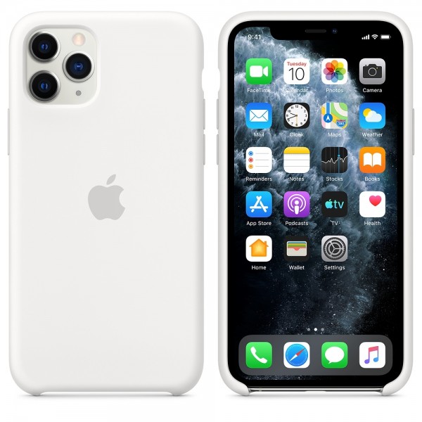 Apple Silikon Case iPhone 11 Pro weiss #102780