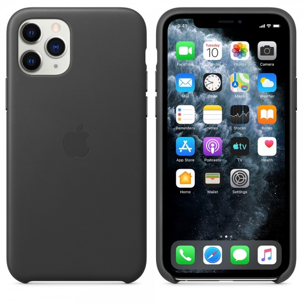 APPLE iPhone 11 Pro Max Leder Case Schwa #102553