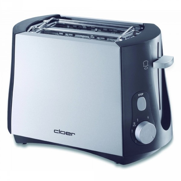 Cloer Toaster 3410 Silber-Schwarz Toastautomat #486002_1