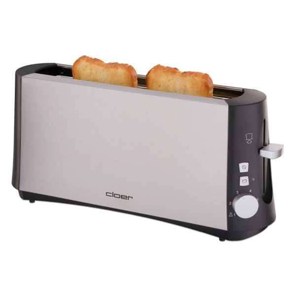 Cloer Toaster 3810 Edelstahl-Matt waerme #0381375_1