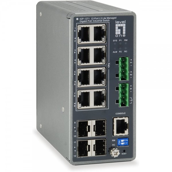 LevelOne IGP-1271 - Switch L3 Lite - gra #328994