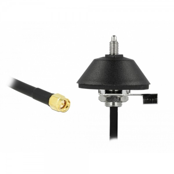 Delock 12589 - Antennenfuss M6 - schwarz #323829