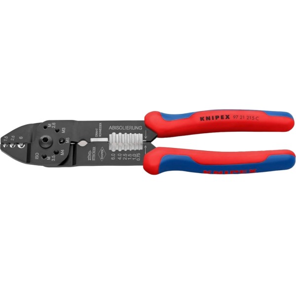 KNIPEX 9721215C - Crimpzange - blau/rot #366095