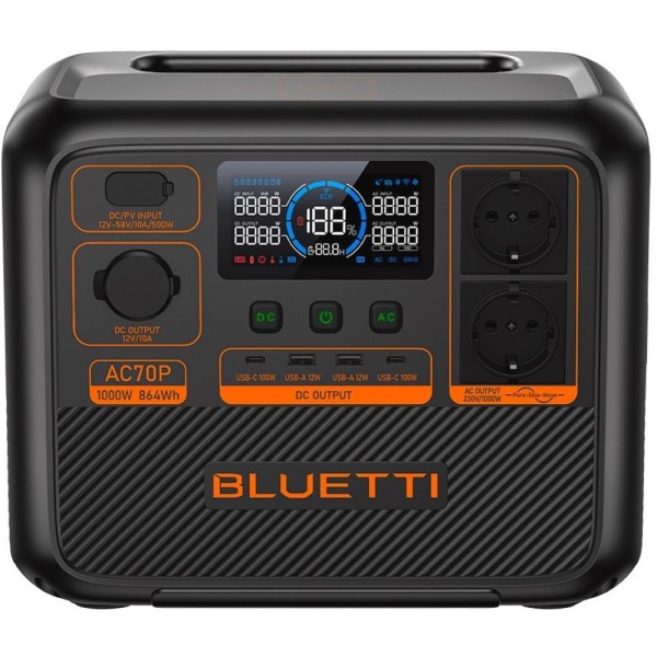 Bluetti AC70P 1000 W - Powerstation - sc #579576
