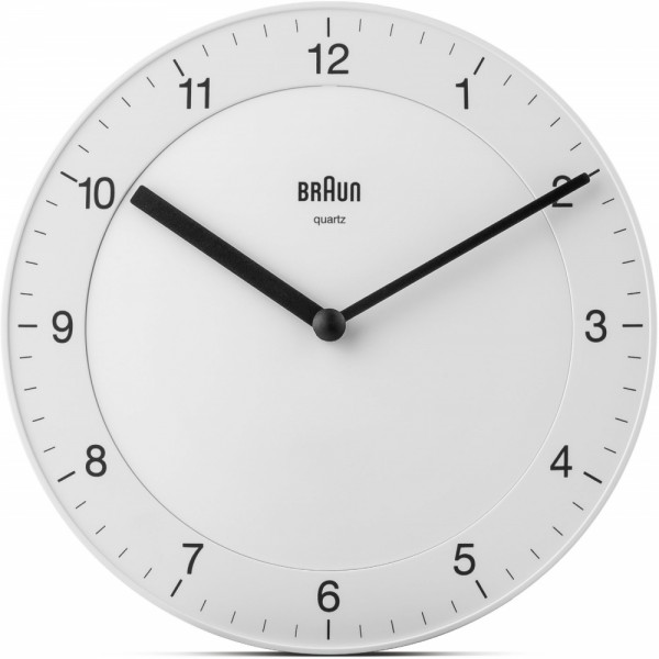 Braun BC 06 - Wanduhr - mattweiss #271100