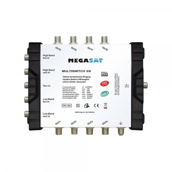 Megasat Multiswitch 5/8 Kompaktmultischa #96512