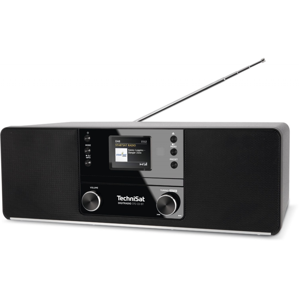 & Video 370 CD/Radio-System Price-Guard DAB+/UKW/RDS/CD/Bluetooth CD Radios | DigitRadio | TechniSat | BT Audio schwarz TV,
