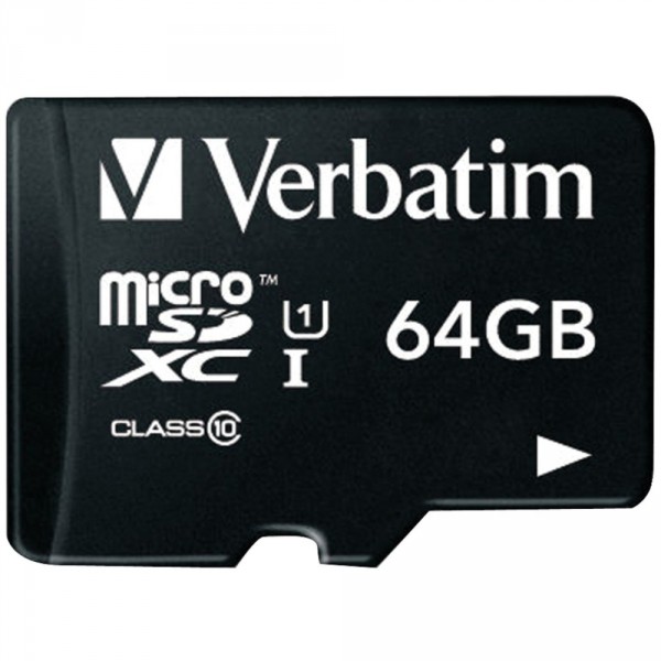 VERBATIM microSDXC Card 64GB, Premium, C #765970186_1